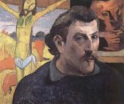 Paul Gauguin Self-Portrait with Yellow Christ Sweden oil painting artist